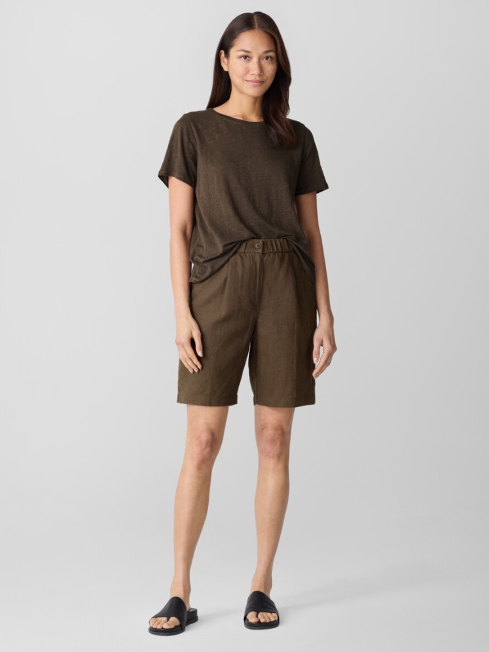 Eileen Fischer Organic Linen Shorts